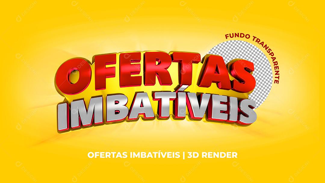 Ofertas Imbatíveis Selo 3D para Composição PSD