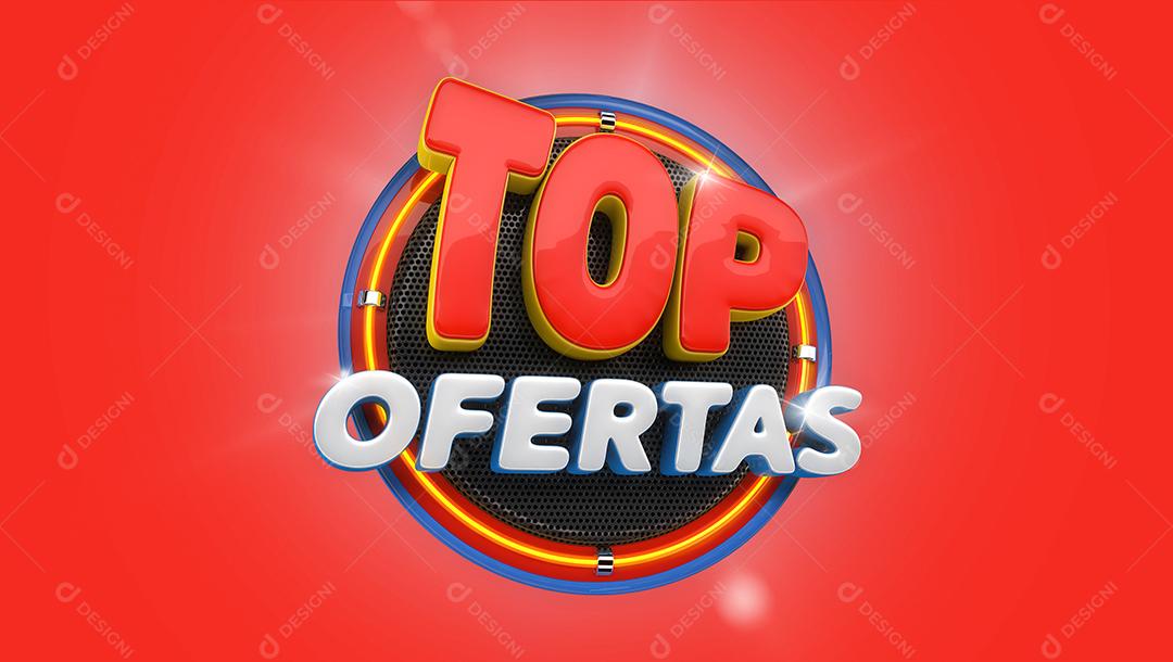 Top Ofertas Selo 3D para Composição PSD