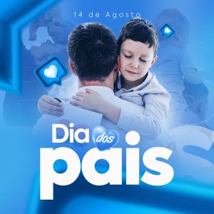 Social Media Dia dos Pais 14 de Agosto PSD Editável