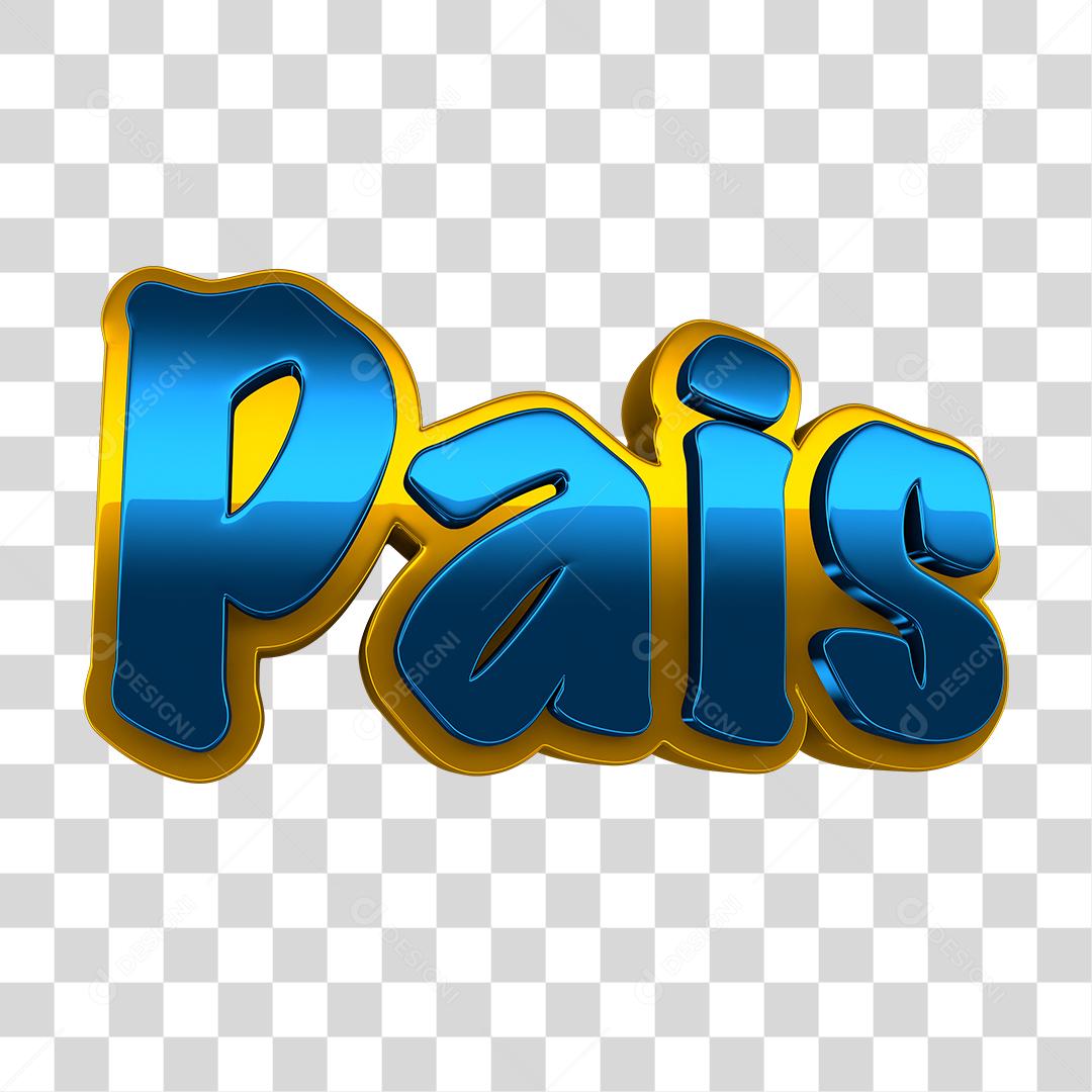 Selo 3D Do Dia Pais Para Composição PNG Transparente