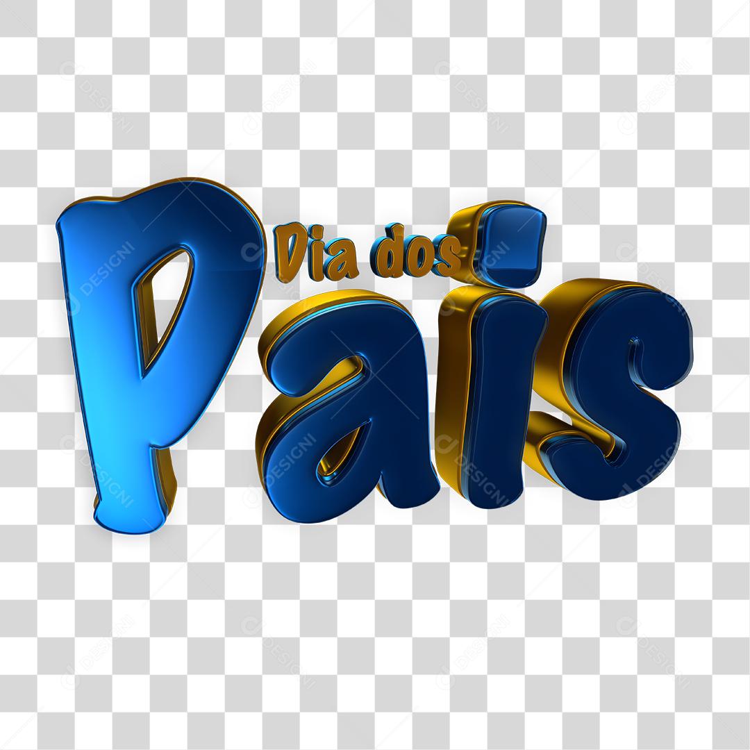 Selo 3D Do Dia Pais Para Composição PNG Transparente
