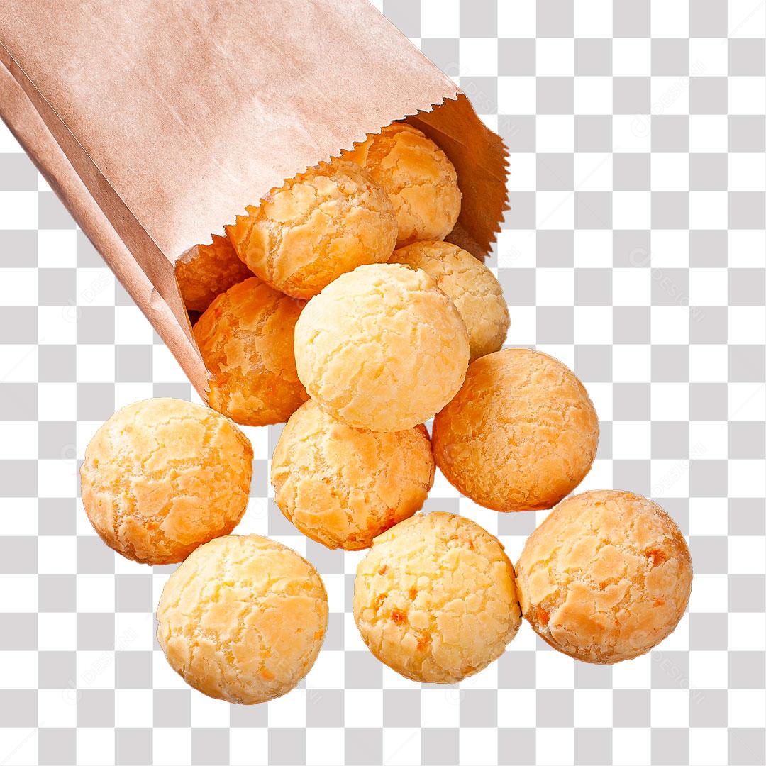 pacote com pão de queijo  png transparente