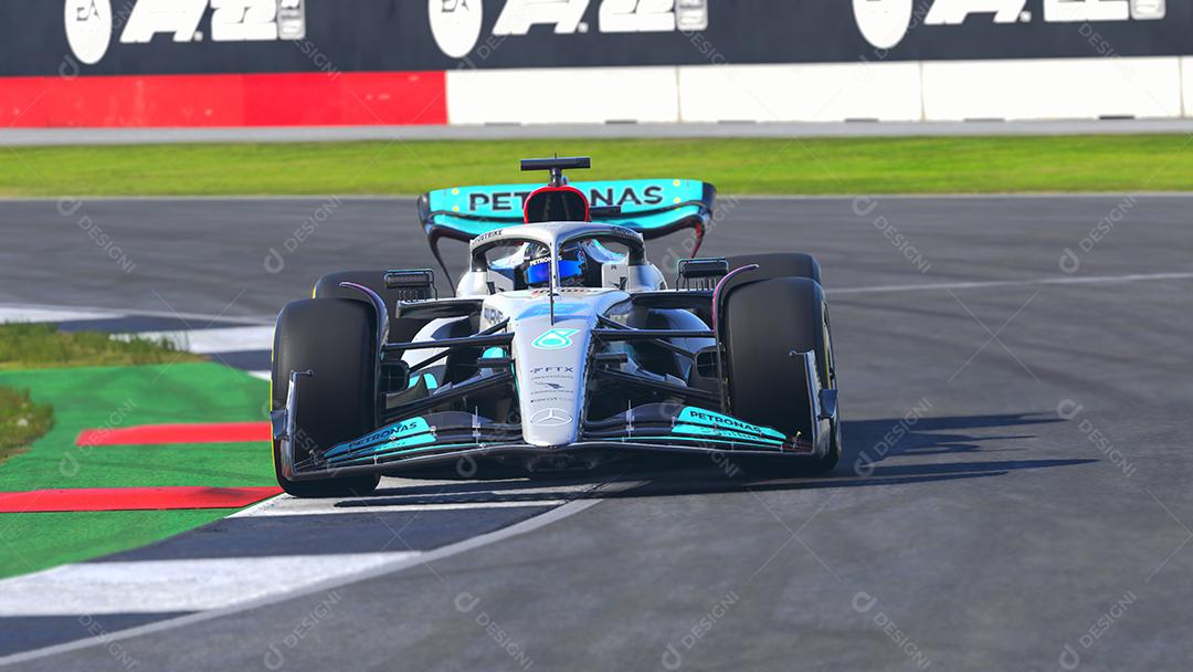 Ilustração 3D do carro Red Bull F1, 25 de julho de 2022, São Paulo, Brasil.