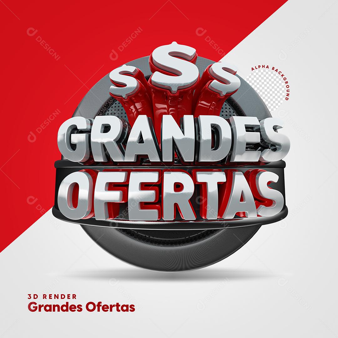 Grandes Ofertas Selo 3D Para Composição PSD