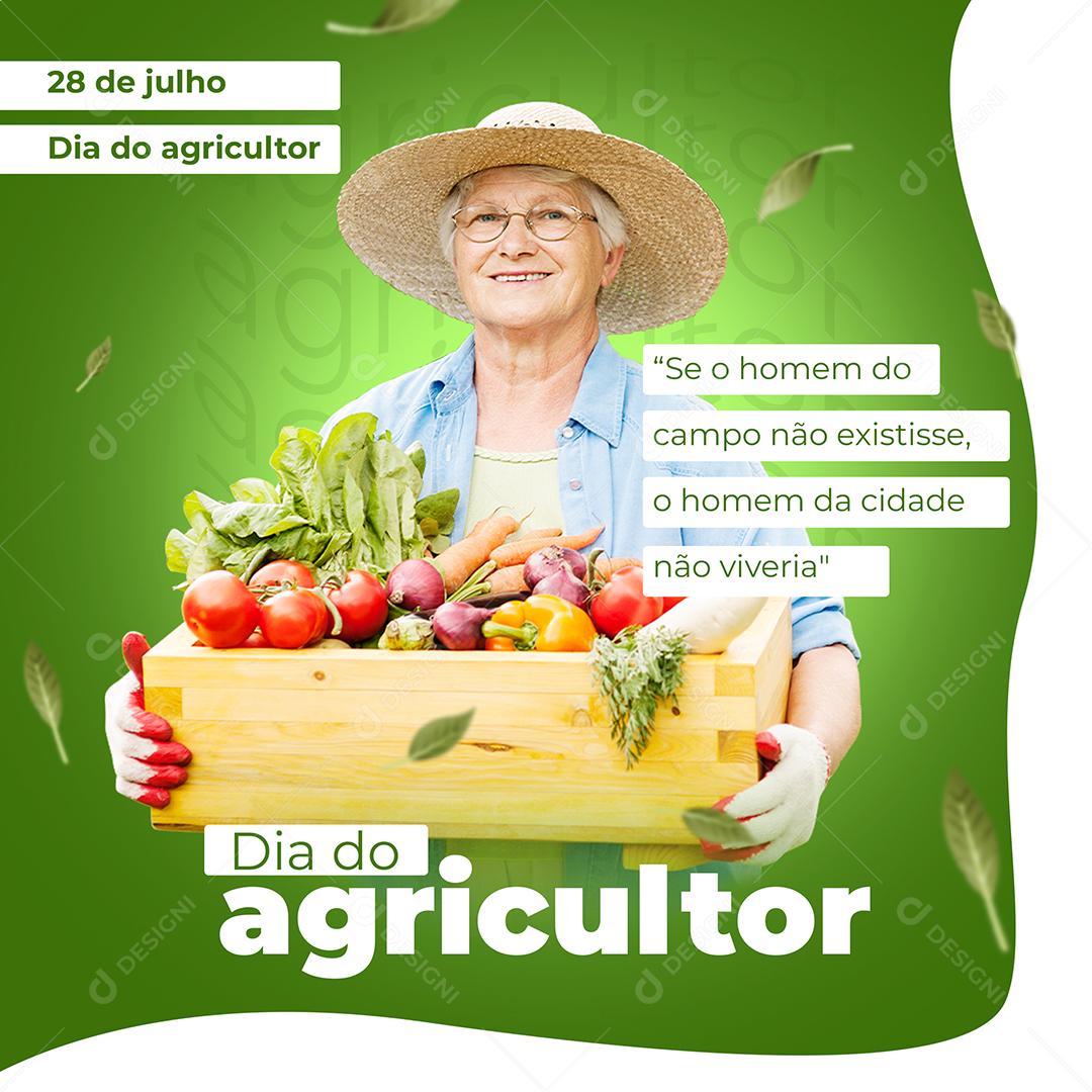 Social Media Dia do Agricultor 28 de Julho PSD Editável