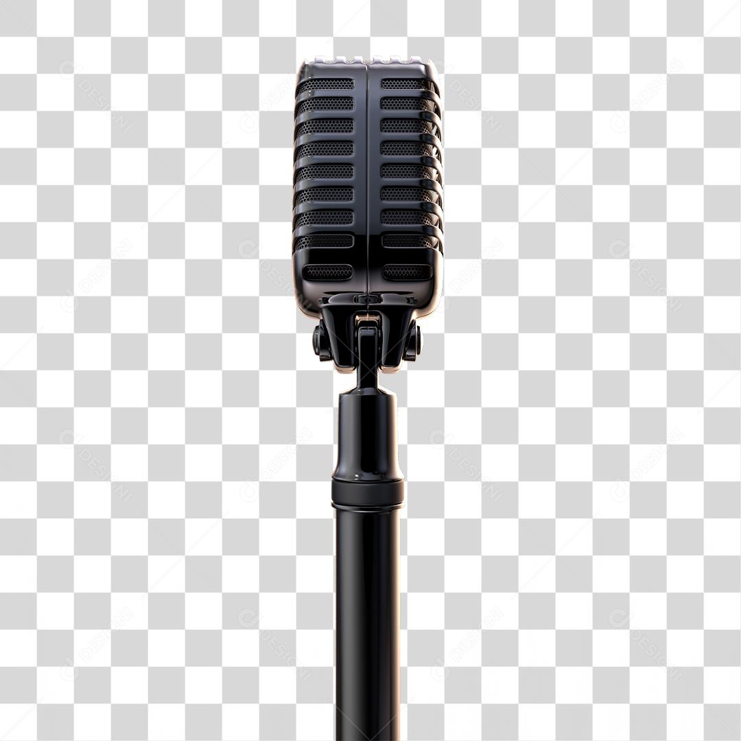 Microfone Elemento 3D PNG Transparente