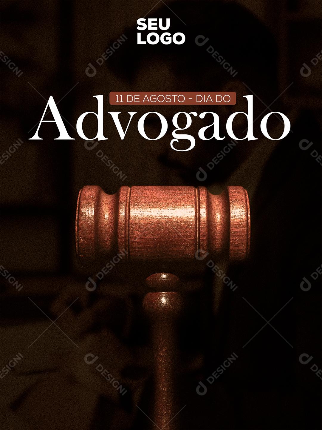 Social Media Dia do Advogado 11 de Agosto PSD Editável