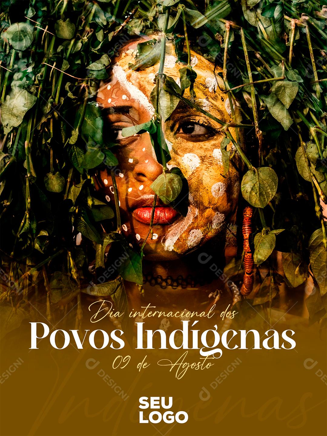 Social Media Dia Internacional dos Povos Indígenas 9 de Agosto PSD Editável
