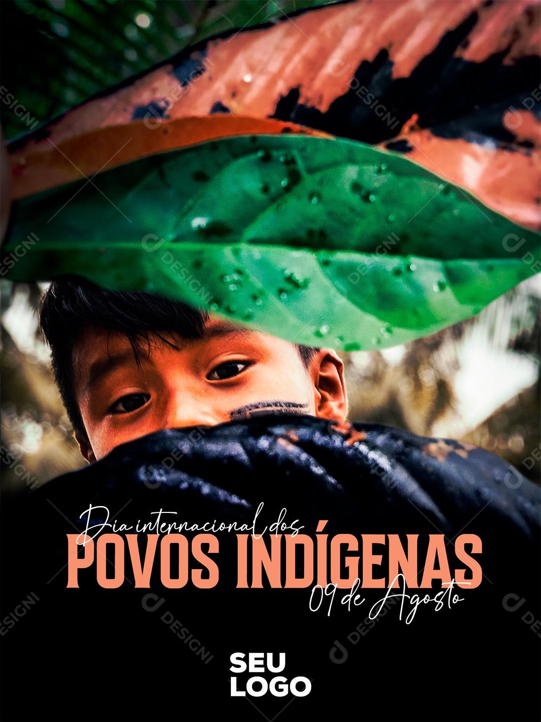 Dia Internacional dos Povos Indígenas 9 de Agosto Social Media PSD Editável