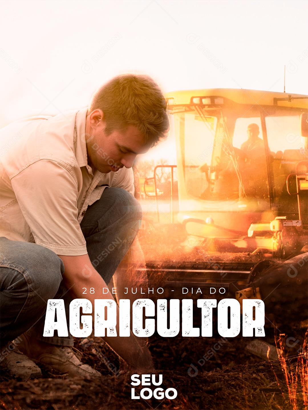 Social Media Dia do Agricultor 28 de Julho PSD Editável