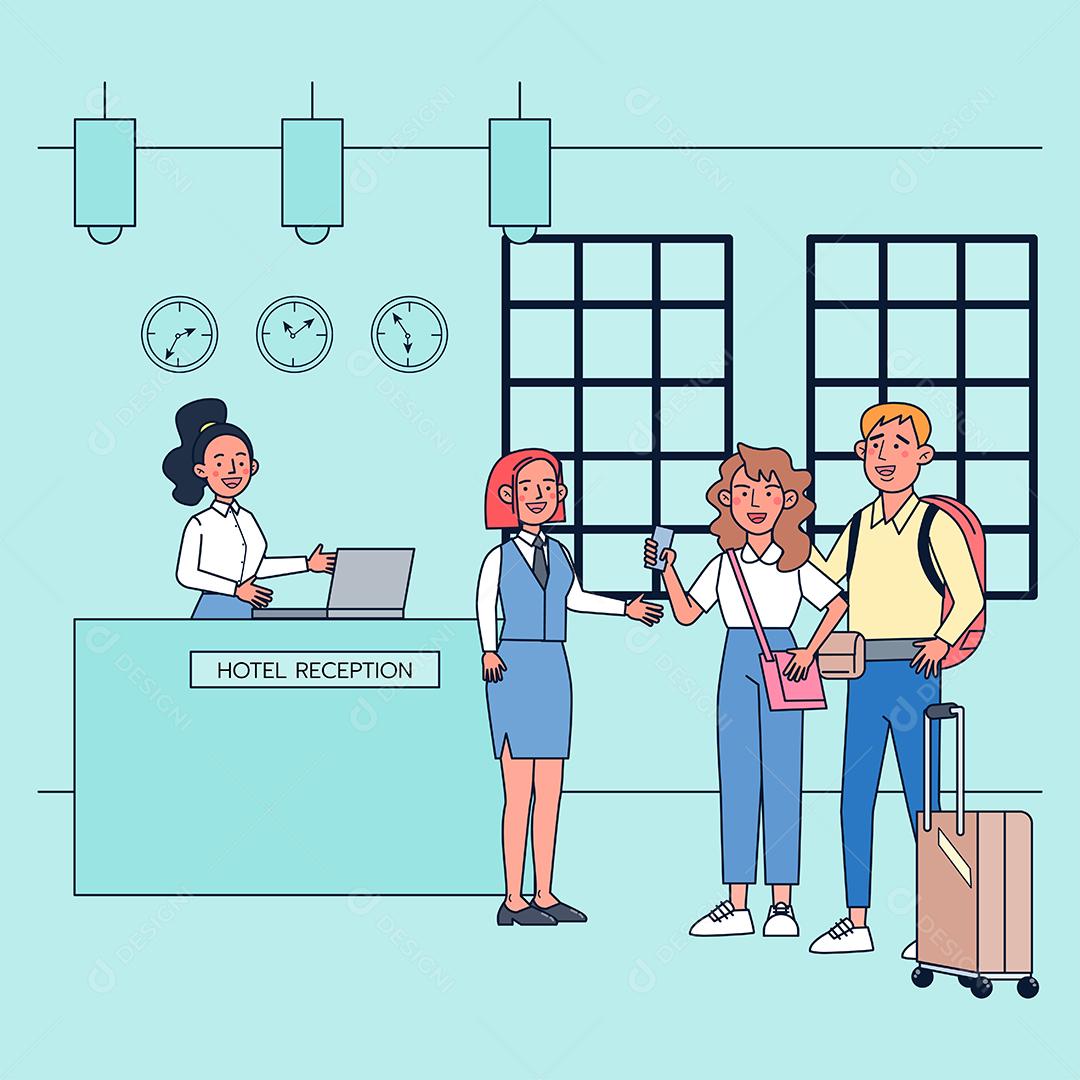 Promoções na temporada de viagens de verão estimulam a economia do turismo como hotéis e pousadas. design de vetor de ilustração plana