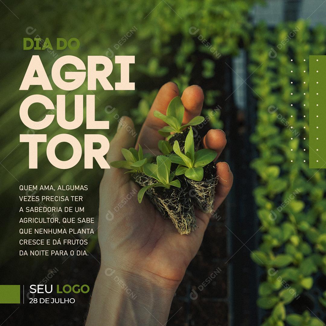 Social Media Dia do Agricultor 28 de Julho PSD Editável