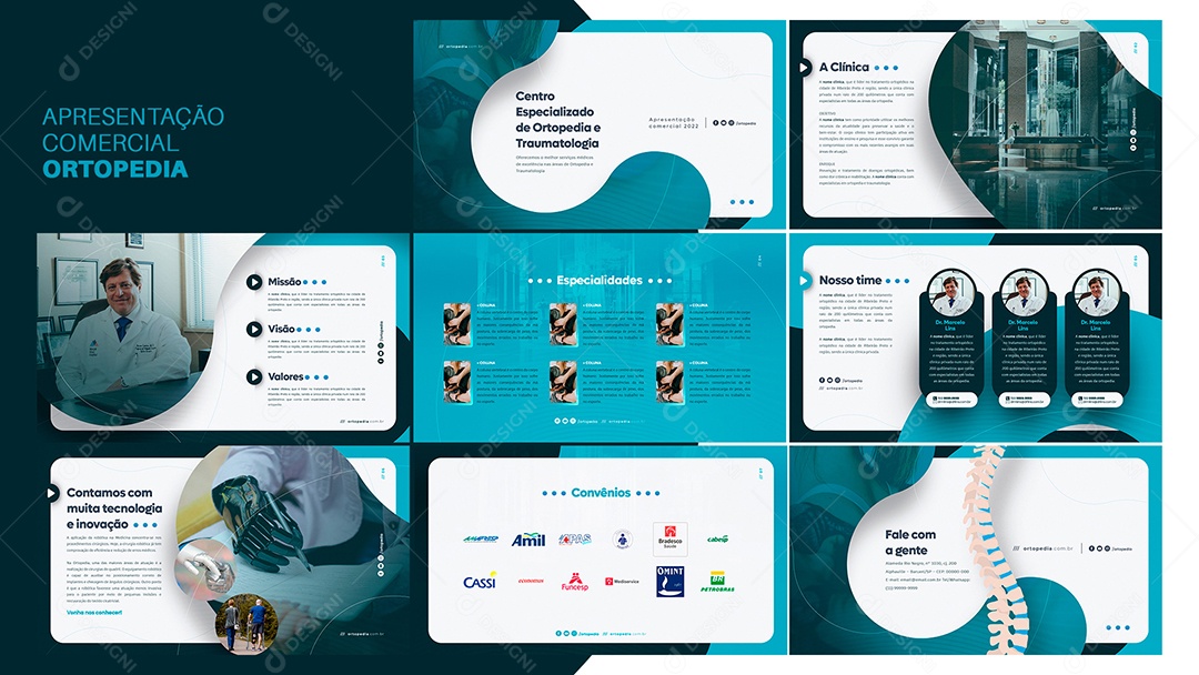 Apresentação Comercial Ortopedista PSD Editável