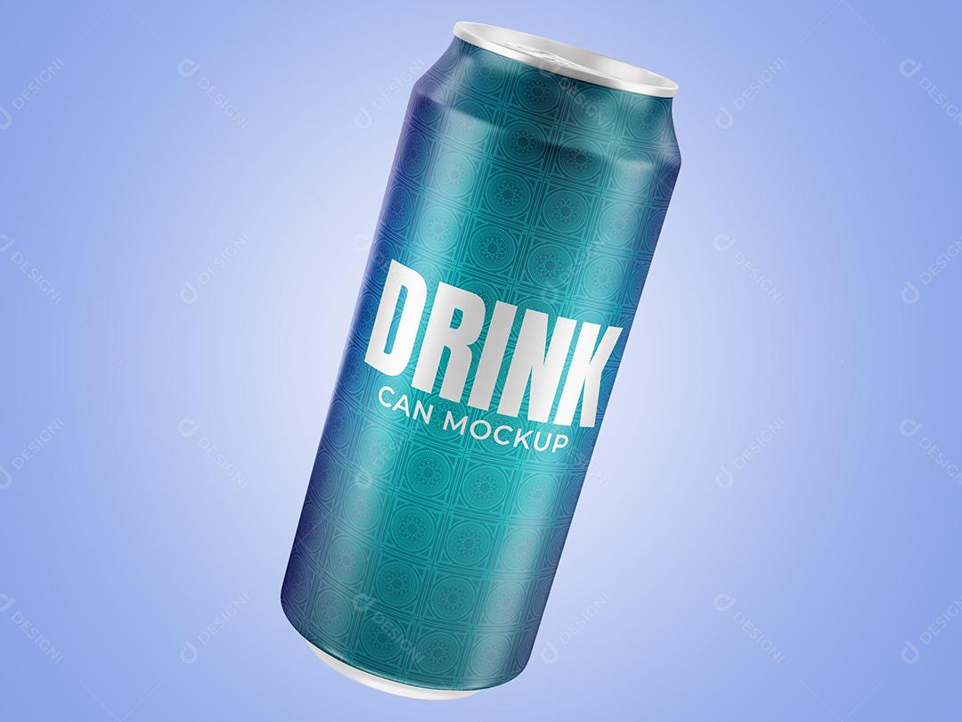 Drink Mockup Can PSD 473 ML PSD