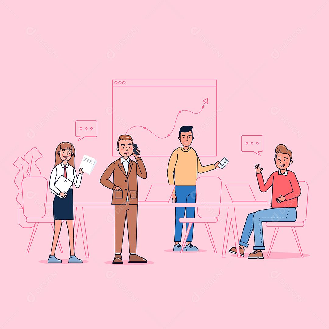 Coleção de grande conjunto isolado várias ocupações ou profissão