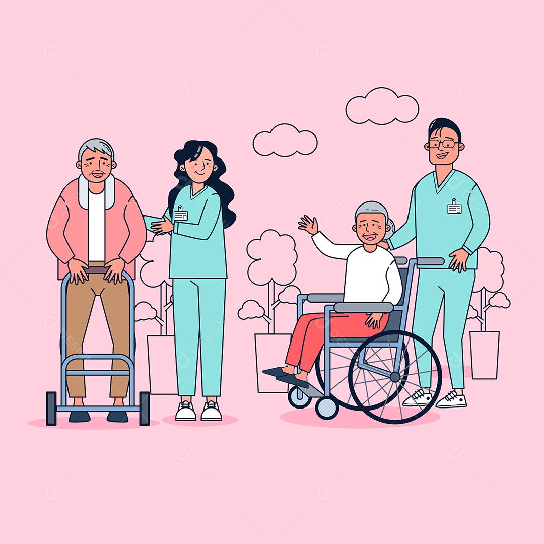 Coleção de grande conjunto isolado várias ocupações ou profissão