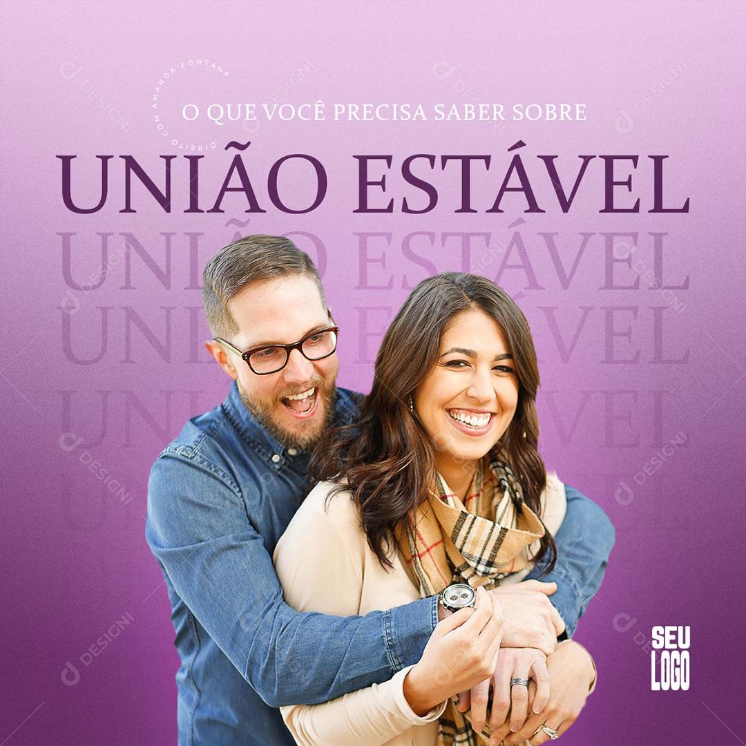 Social Media What you need to know about União Estável Advogados Editable PSD