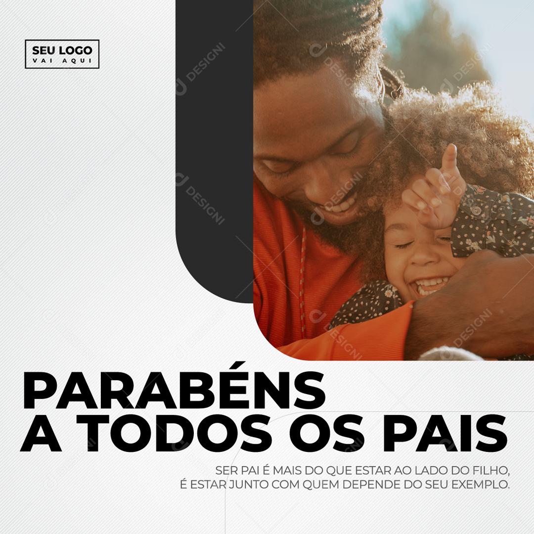 Social Media Parabéns a todos os Pais Lojas PSD Editável
