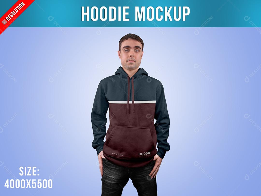 Moletom Mockup Vista de Frente PSD