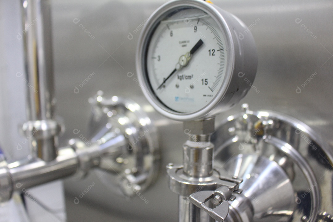 Calibração de vacuômetro produção em insdustria