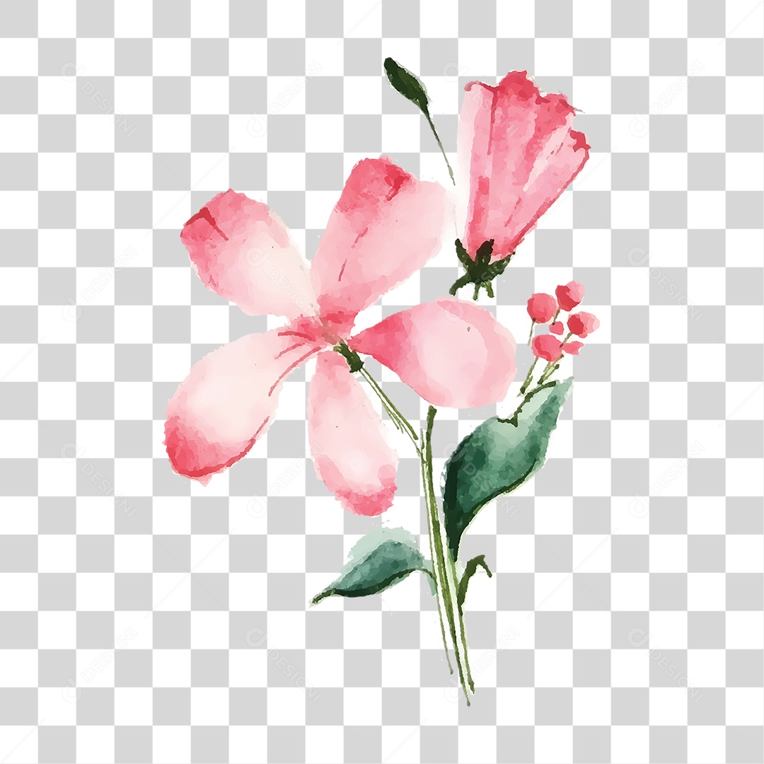 Flores Rosas PNG Transparente