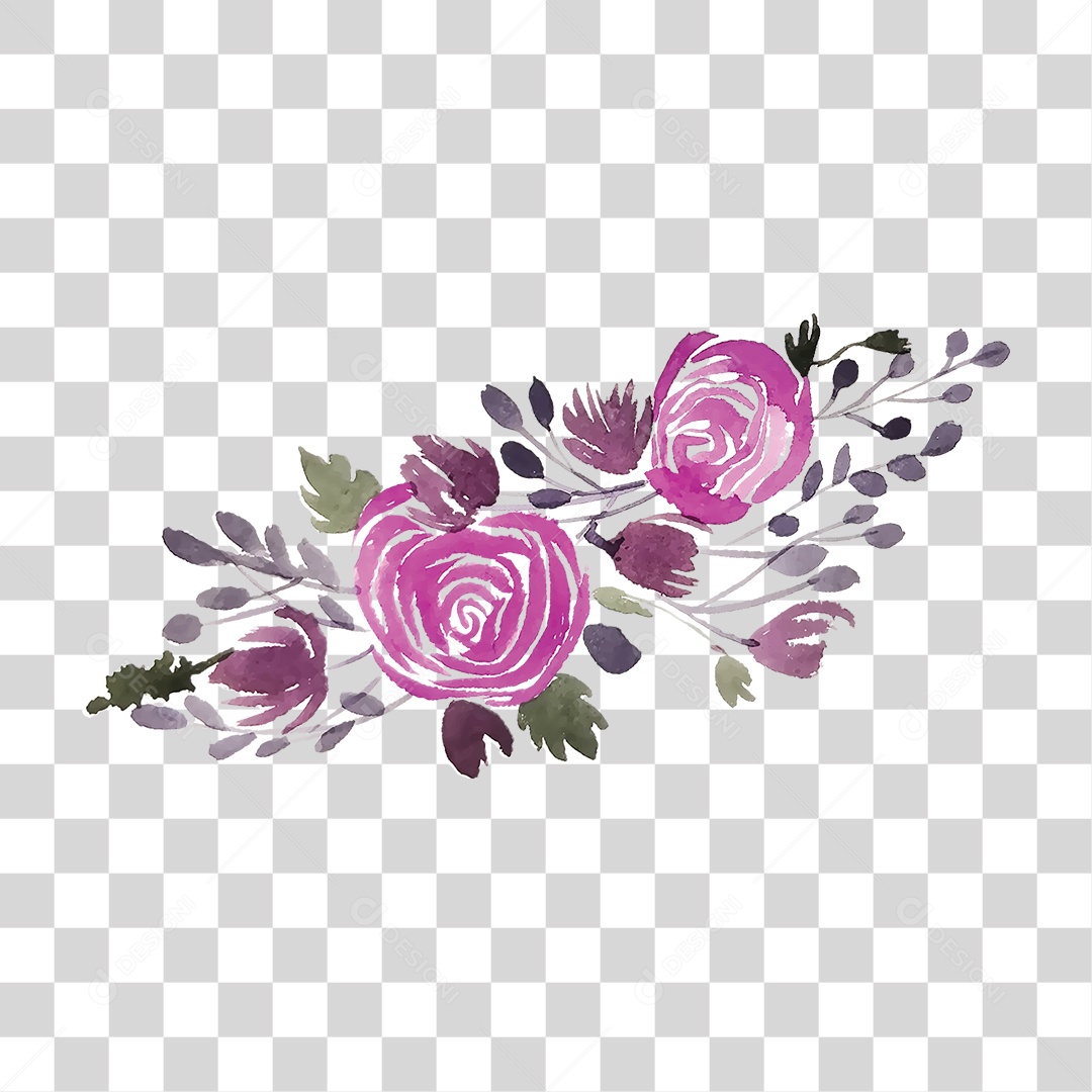 Flores Rosas PNG Transparente