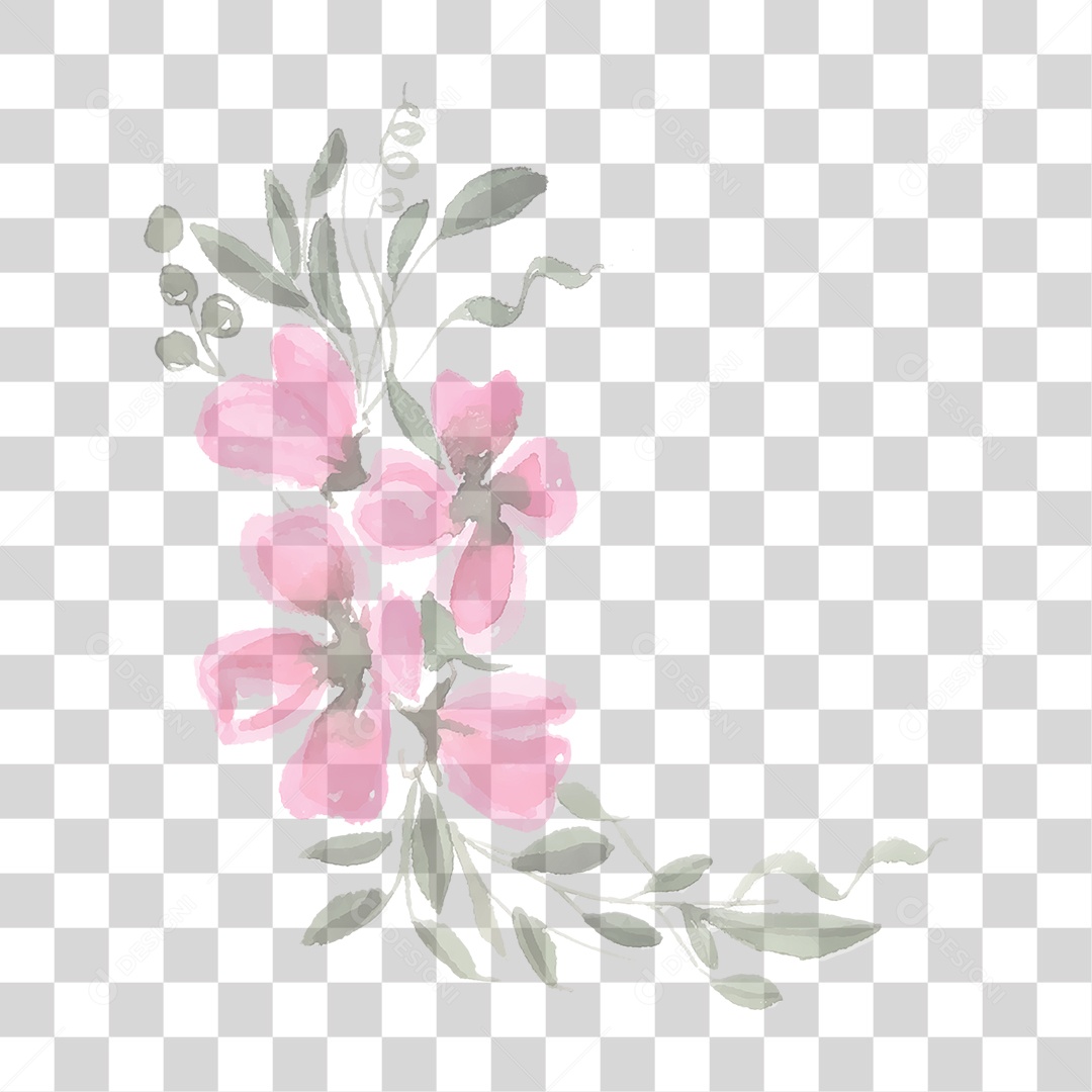 Flores Rosas PNG Transparente