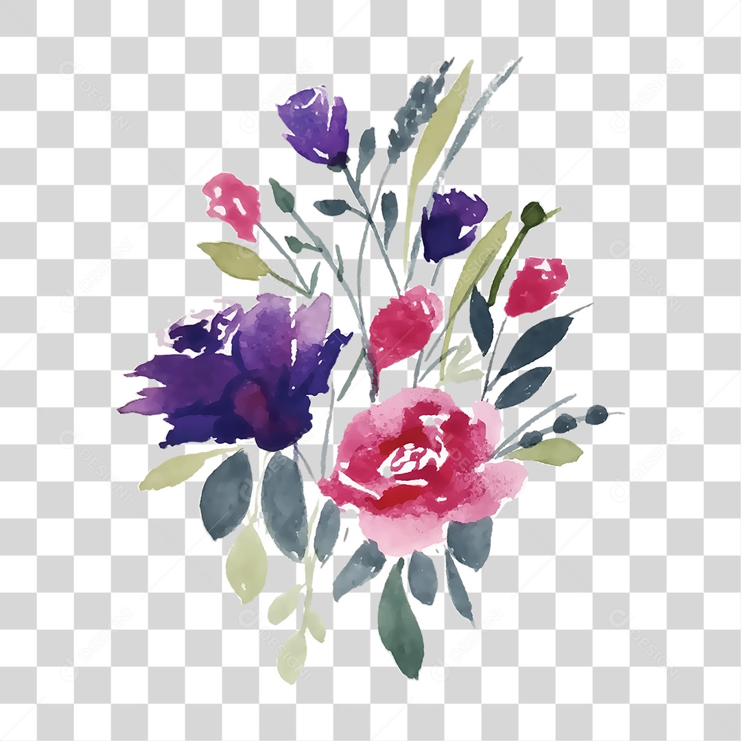 Flores Rosas PNG Transparente