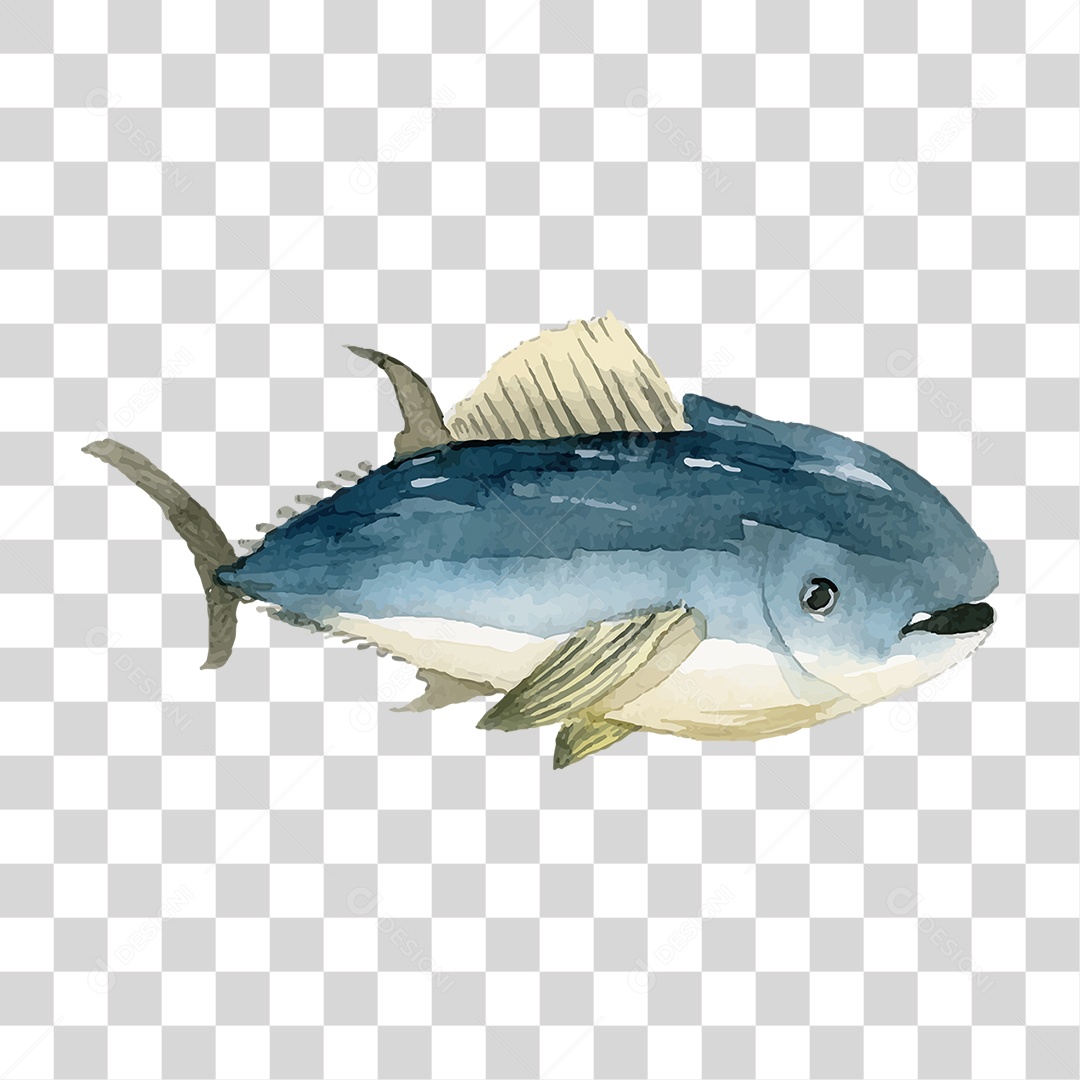 Peixe de Tinta PNG Transparente