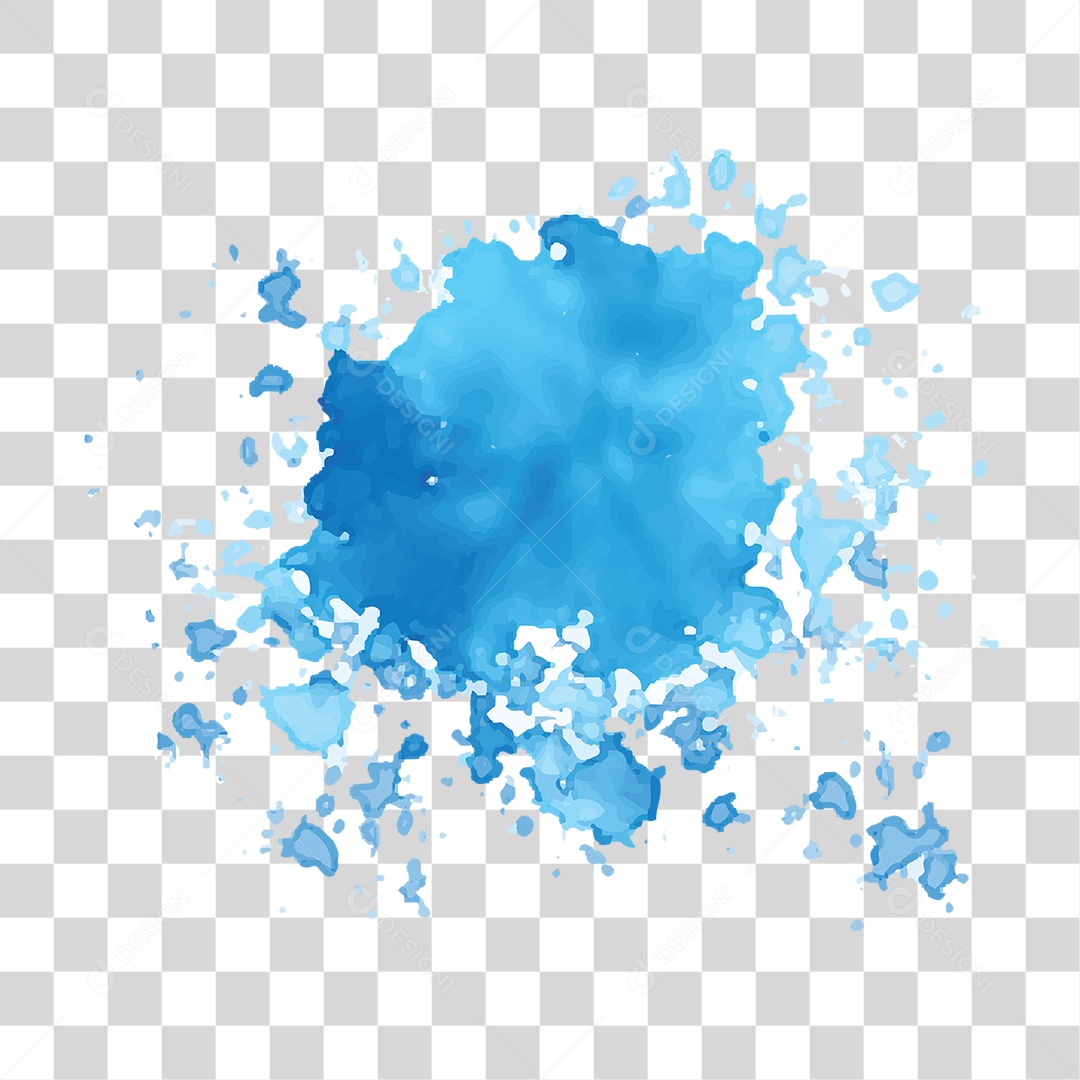 Splash de Tintas Cores Formas PNG Transparente