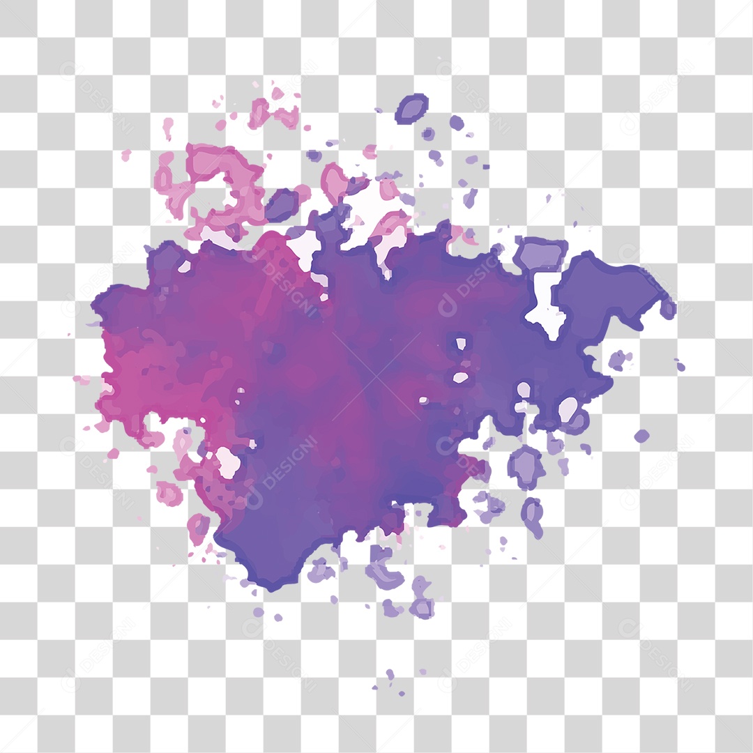 Splash de Tintas Cores Formas PNG Transparente