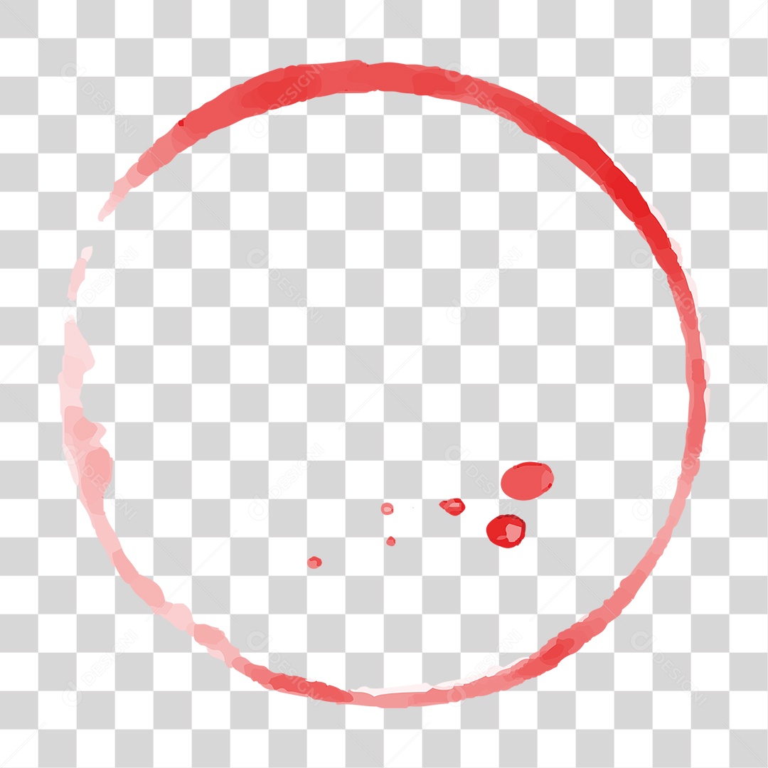 Mancha de Tinta em Forma Circular PNG Transparente