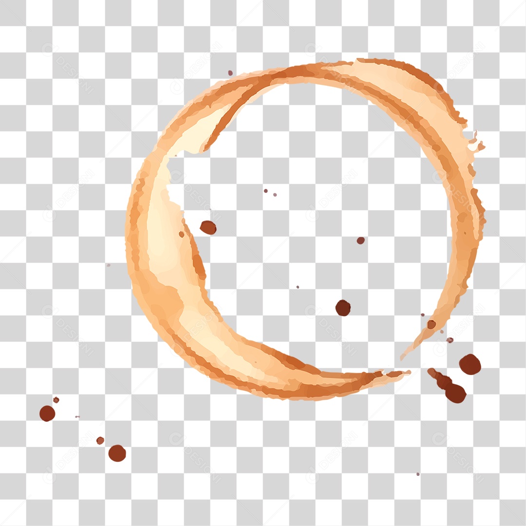 Mancha de Tinta em Forma Circular PNG Transparente
