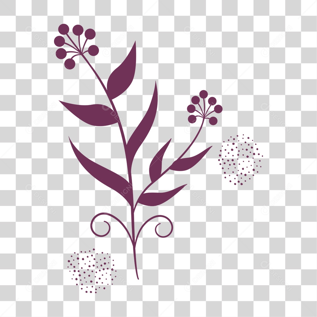 Galhos Plantas Folhas Flores PNG Transparente