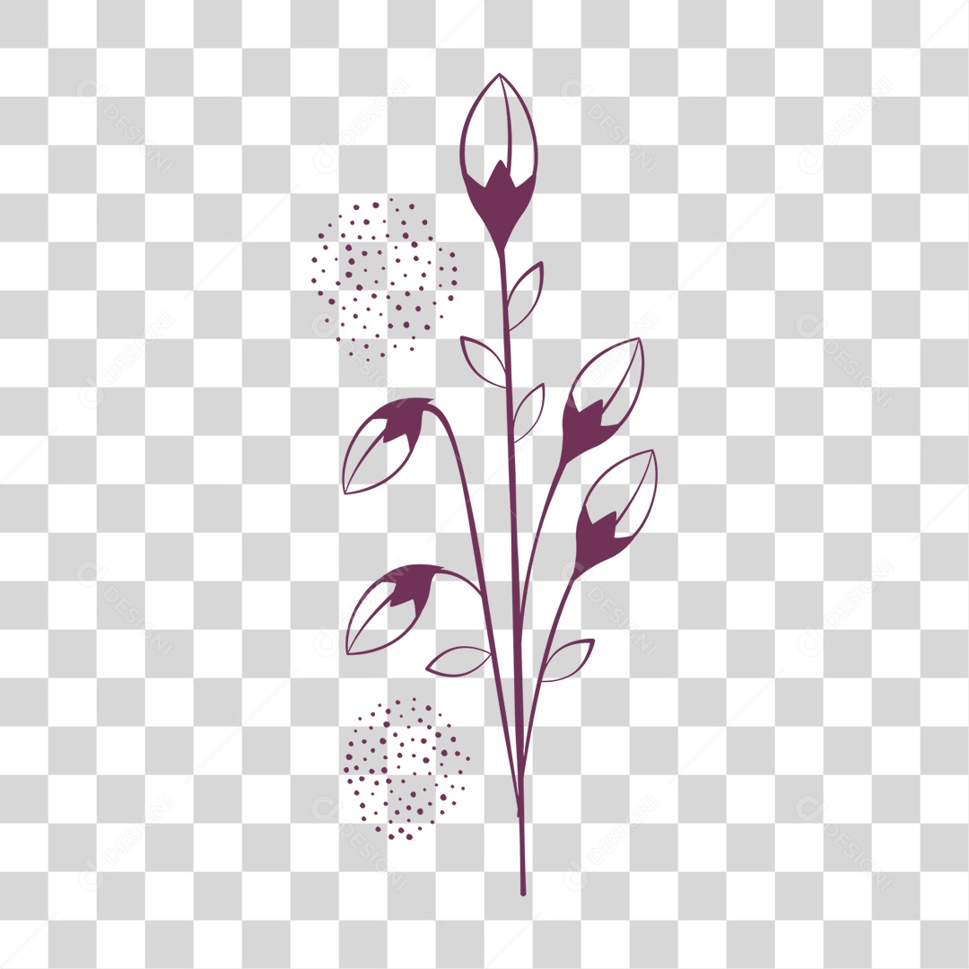Galhos Plantas Folhas Flores PNG Transparente