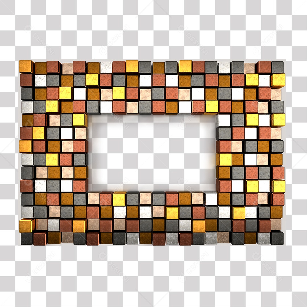 Cubos Metal PNG Transparente