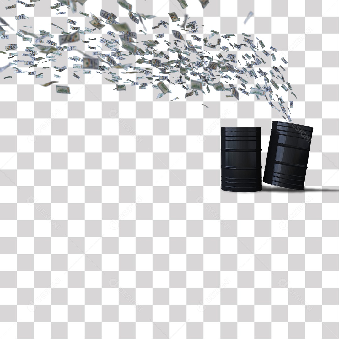 Dinheiro Voando Tambores PNG Transparente