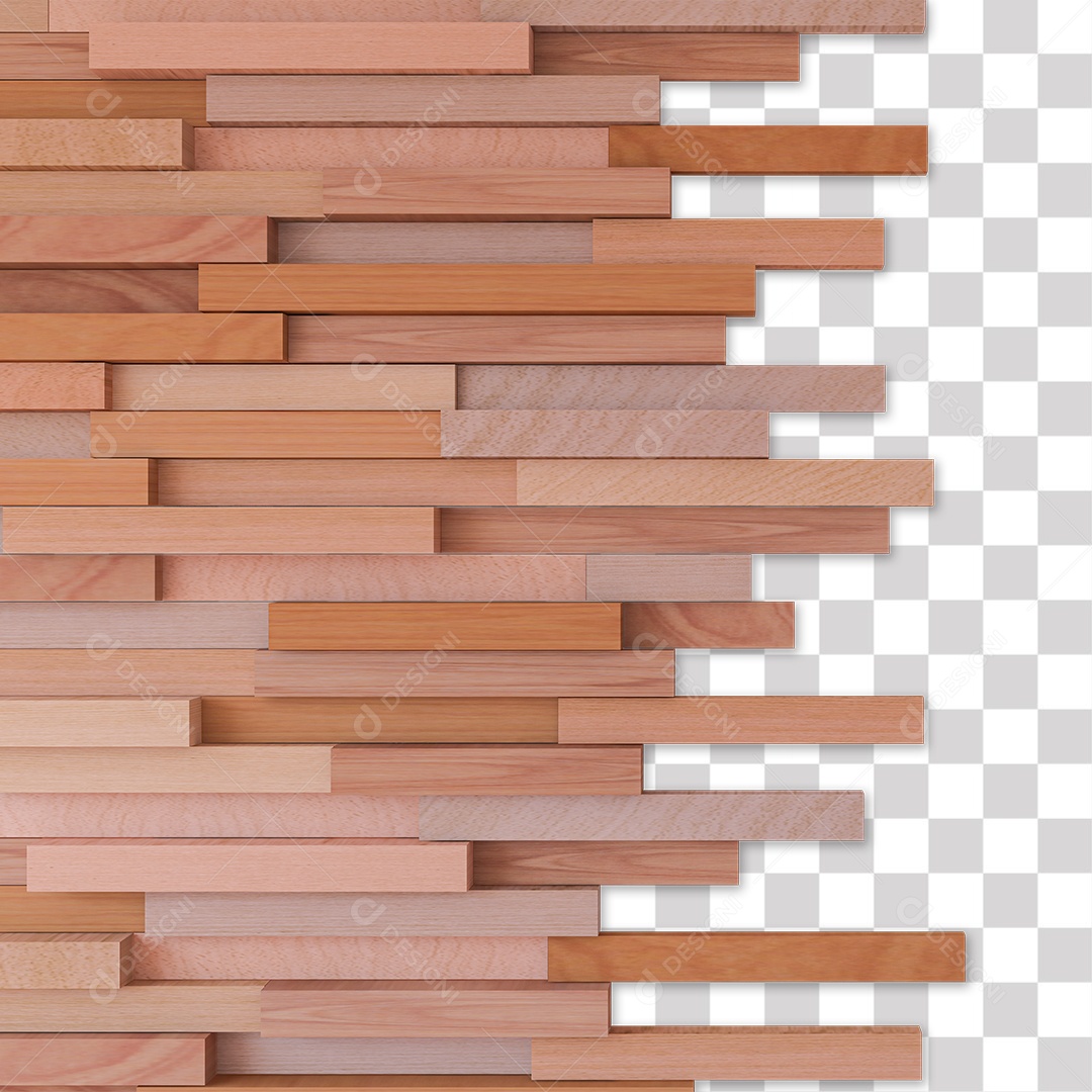 Parede de Madeira PNG Transparente