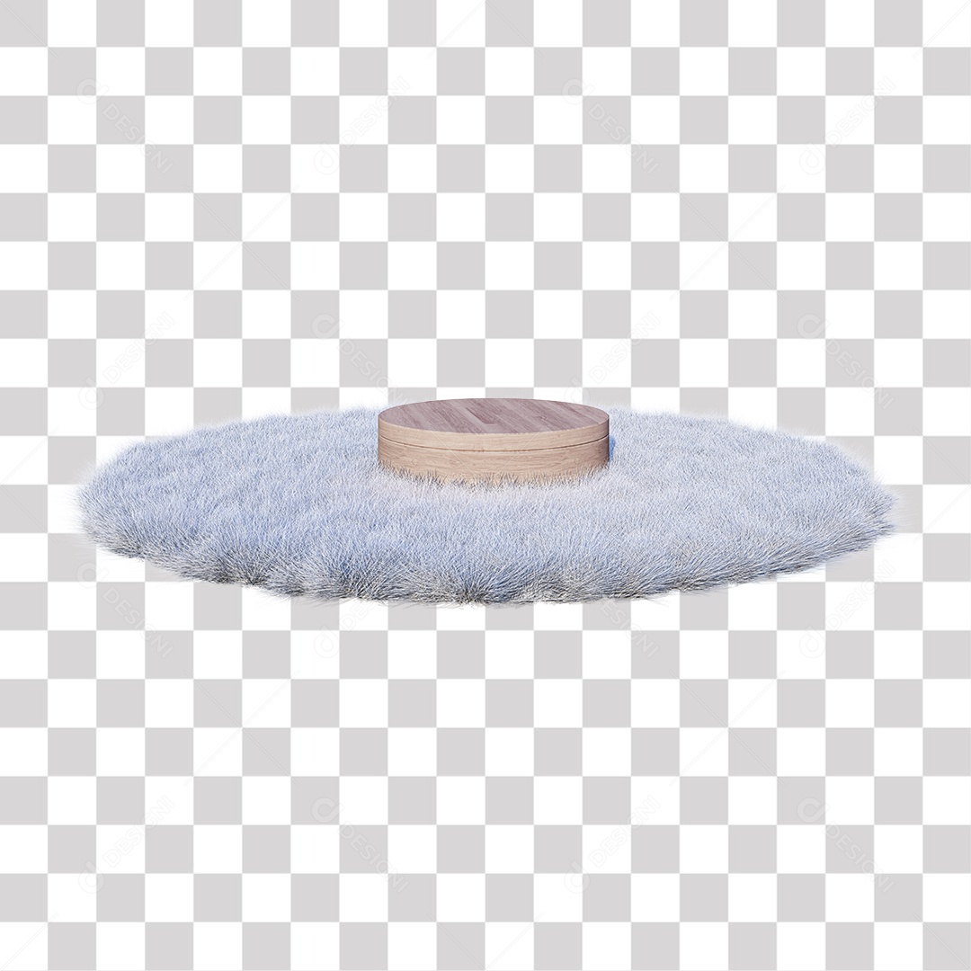 Pódio Branco Elemento 3D PNG Transparente