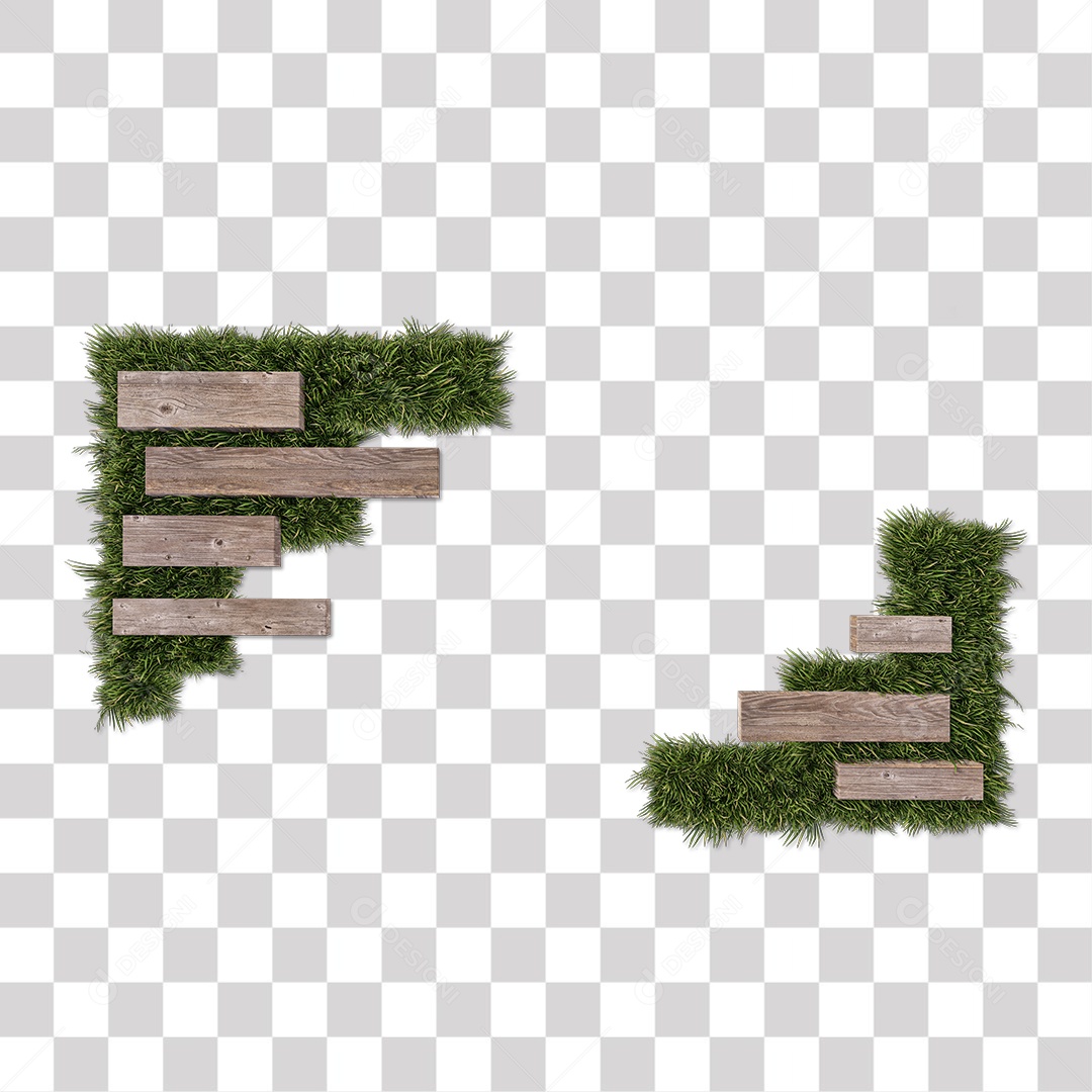 Moldura de Grama PNG Transparente