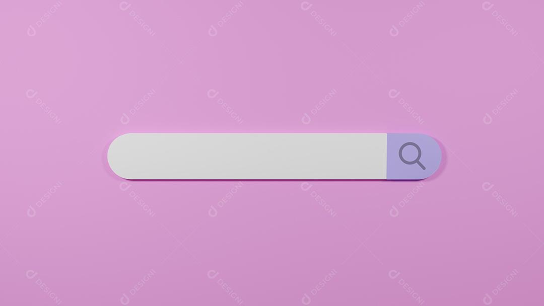 Marketing de tendências de dados do navegador da barra de pesquisa 3D