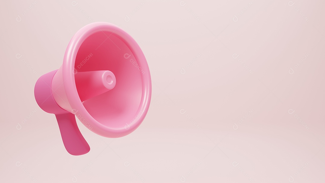 Anúncio de Megafone 3D