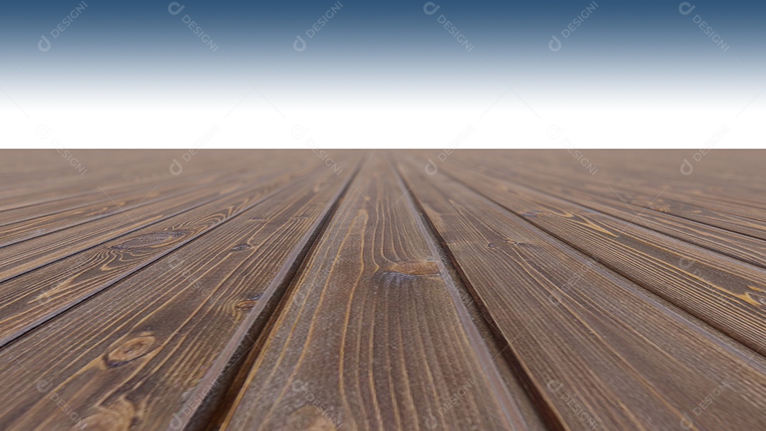 Uma imagem de renderização 3D do piso de madeira.