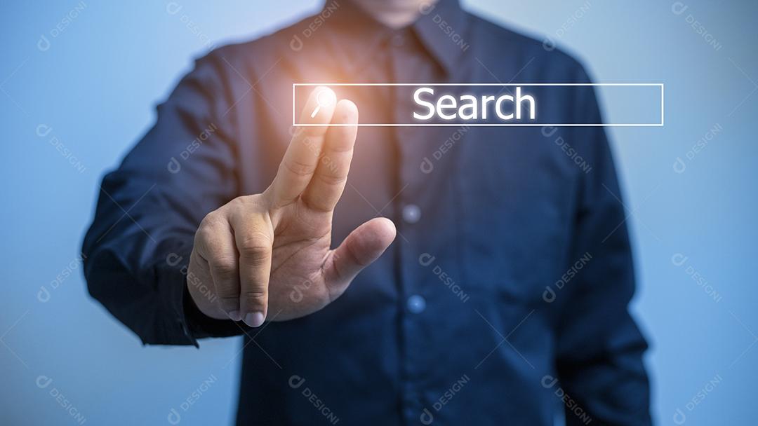 Tecnologia de busca de dados Otimização para mecanismos de busca. mãos do homem um