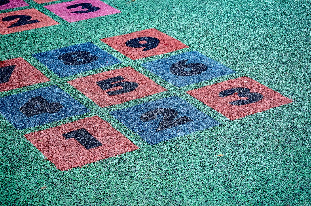 Uma imagem de número colorido no playground
