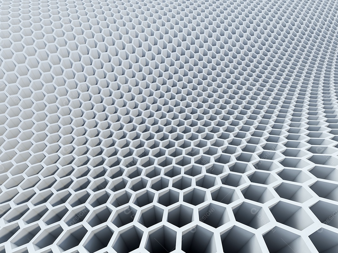 padrão de hexágono 3D