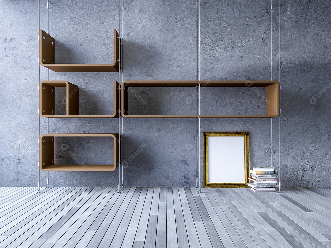 prateleira de cabos 3D