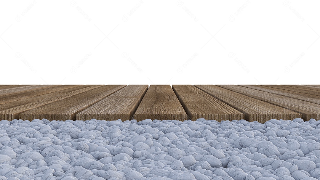 Fundo de maquete para renderização em 3d do painel de madeira.