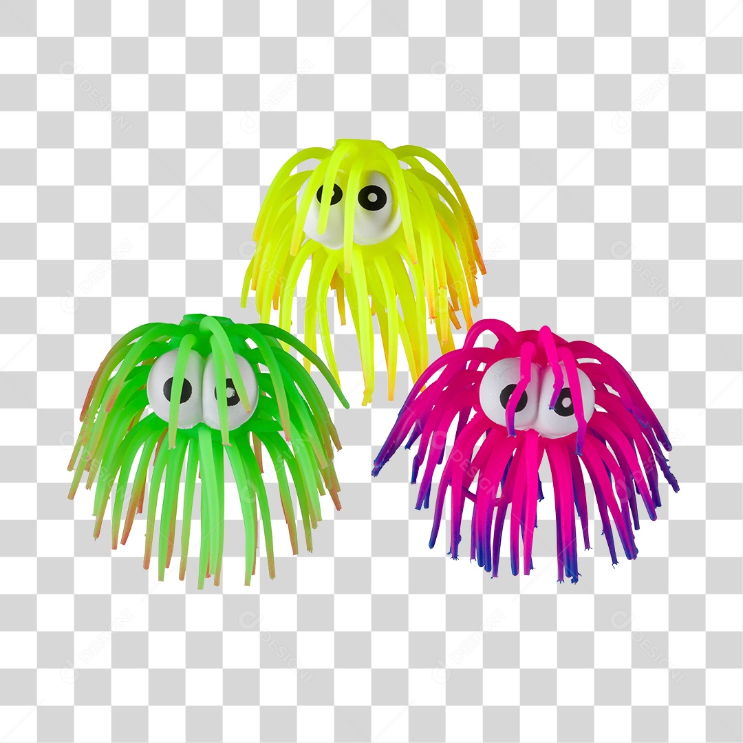 Brinquedos Zoiudos Coloridos PNG Transparente