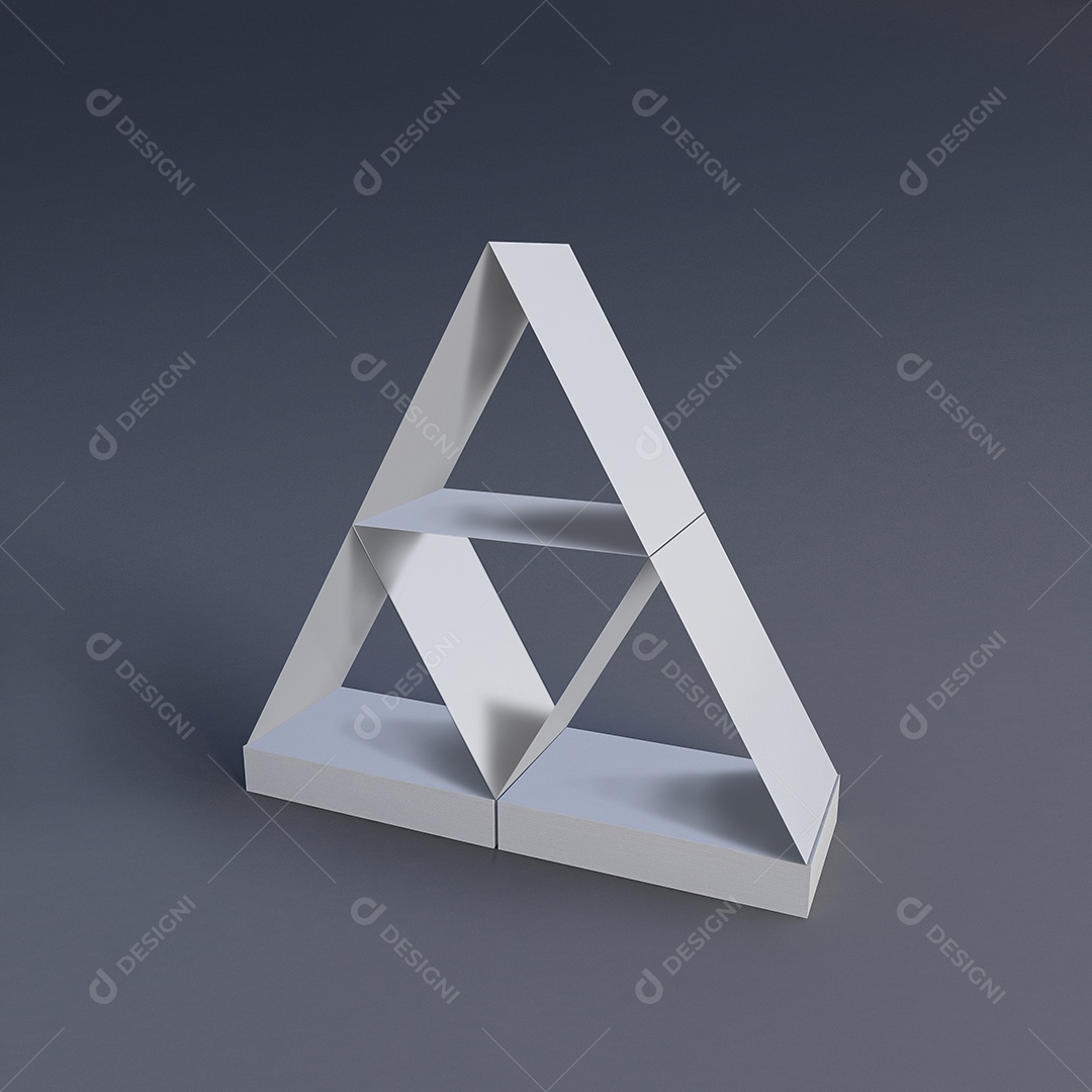 Renderização em 3D do cartão de nome de muitas camadas.